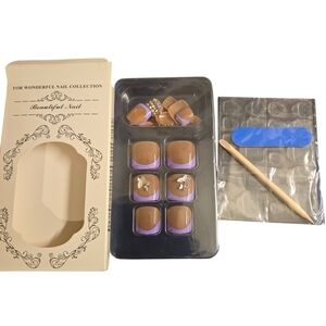 Brown Toe Nail Set